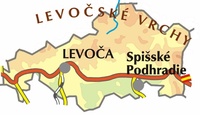 Mapa okresu Levoča
