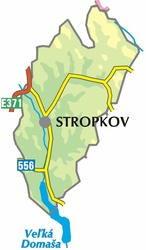 Mapa okresu Stropkov - klikni