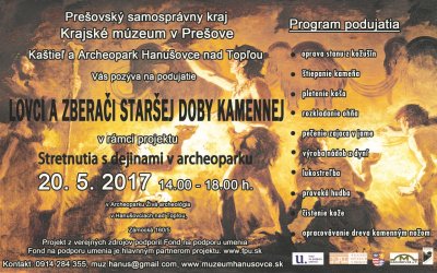 Pozvánka Lovci a zberači staršej doby kamennej - podrobný popis v texte