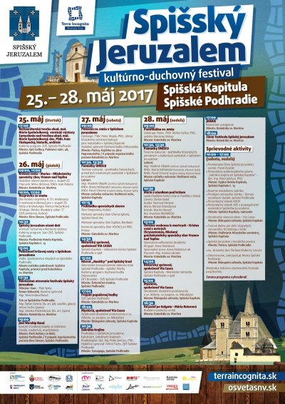 Spišský Jeruzalem - pozvánka - prehľad programu na jednotlivé dni - informácie v stránke