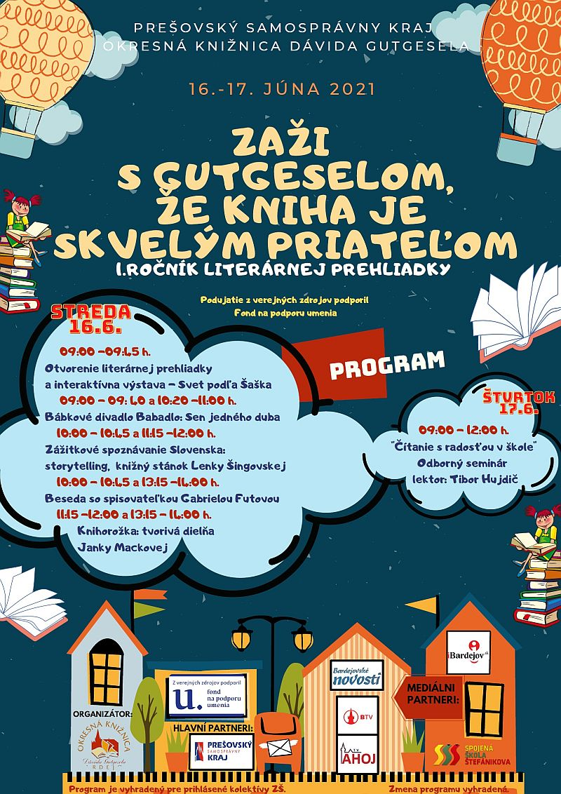 Pozvánka na literárnu prehliadku v knižnici v Bardejove