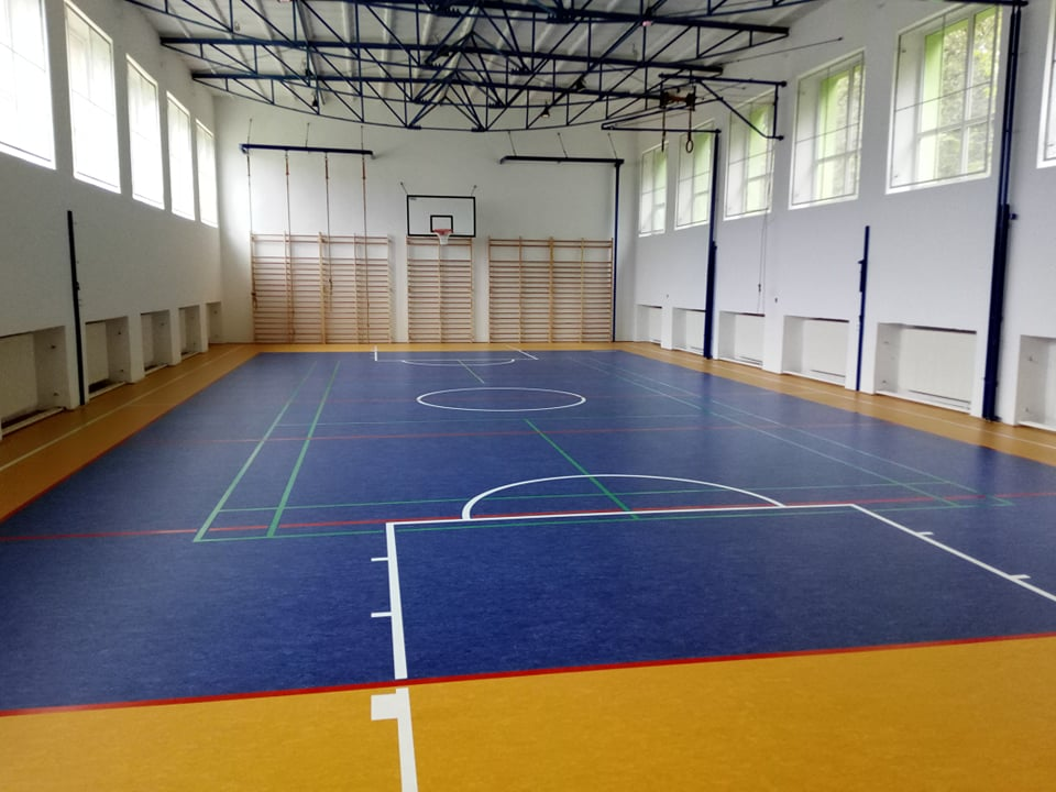 Foto: Rekonštrukcia v telocvični ZŠ Kružlov