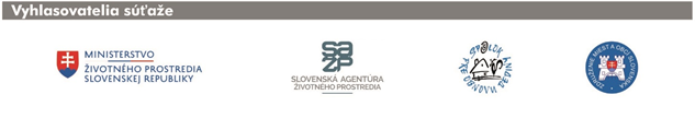Vyhlasovatelia súťaže: ministerstvo životného prostredia, Slovenská agentúra životného prostredia, Spolok pre obnovu dediny, Združenie miest a obcí SR