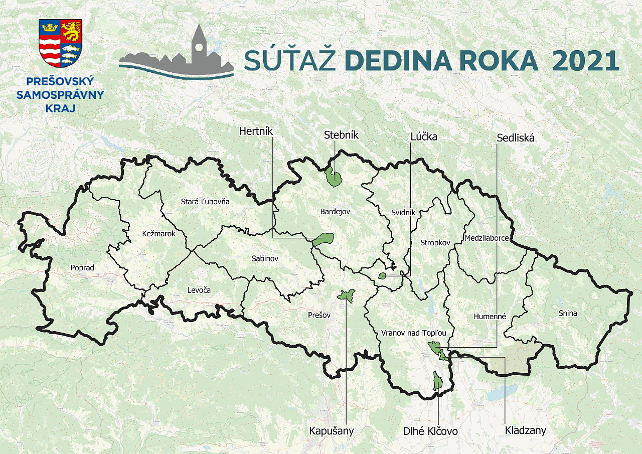 Zapojené obce z PSK do súťaže Dedina roka 2021