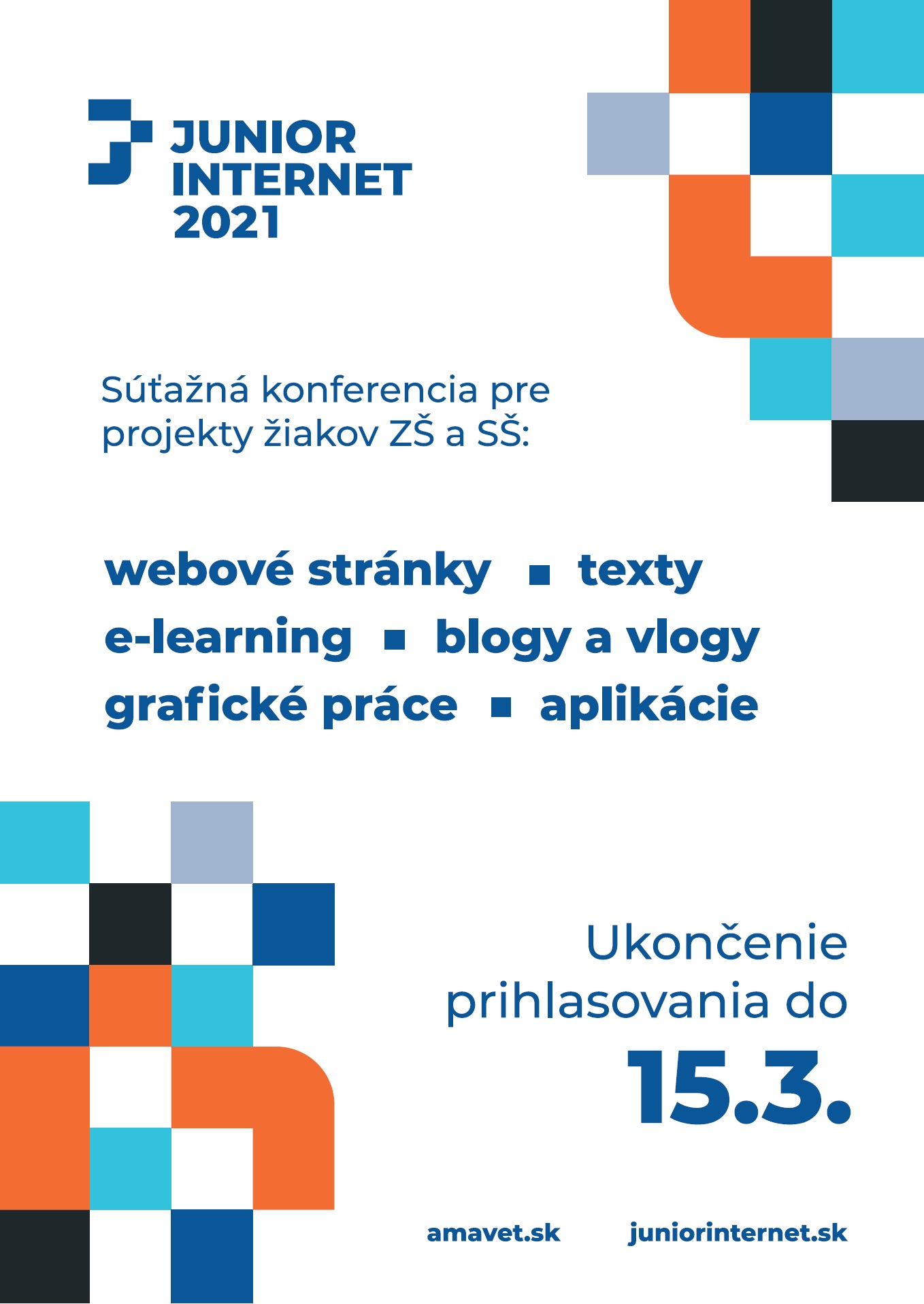 Súťažná konferencia pre projekty žiakov ZŠ a SŠ, ukončenie prihlasovania do 15.3.