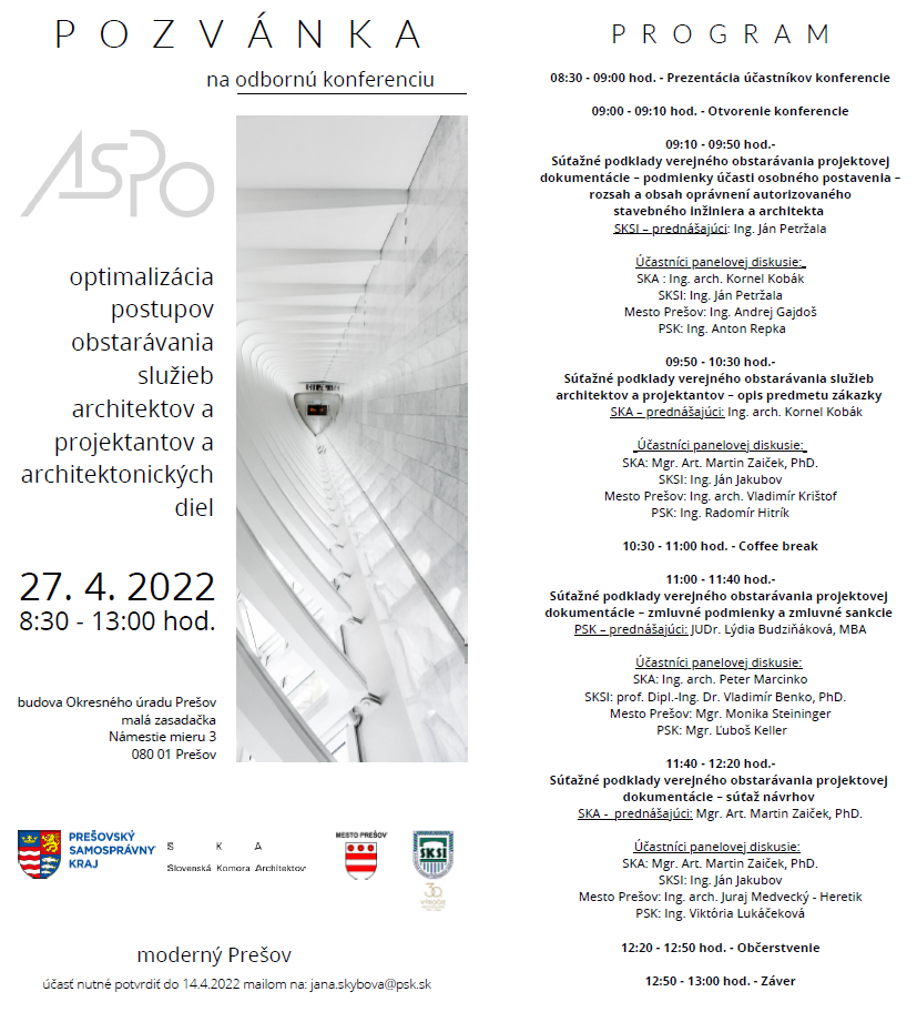 ASPO - odborná konferencia 27.4.2022