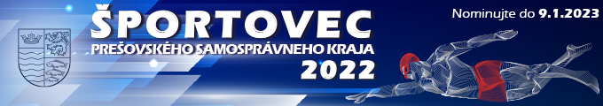 Banner - Športovec Prešovského samosprávneho kraja 2022, Nominujte do 9.1.2023