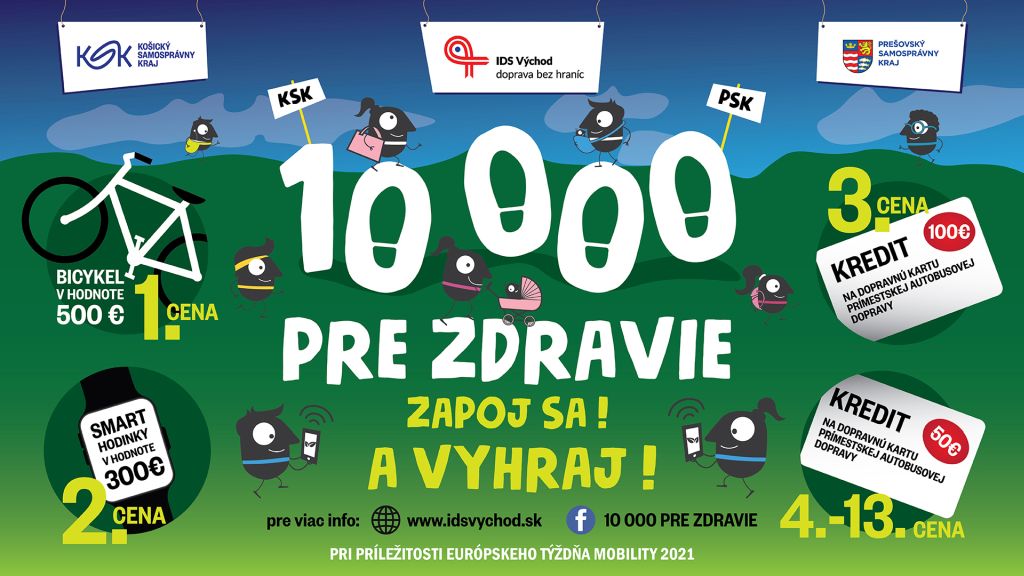 Súťaž 10 000 pre zdravie trvala počas Európskeho týždňa mobility