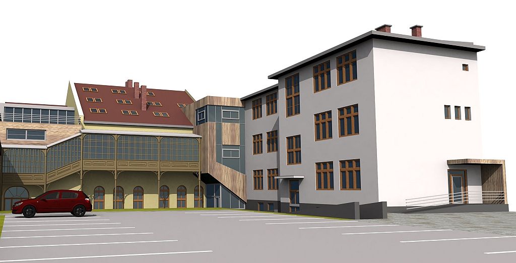 Foto: Vizualizácia nového sídla Krajskej knižnice P.O. Hviezdoslava Prešov