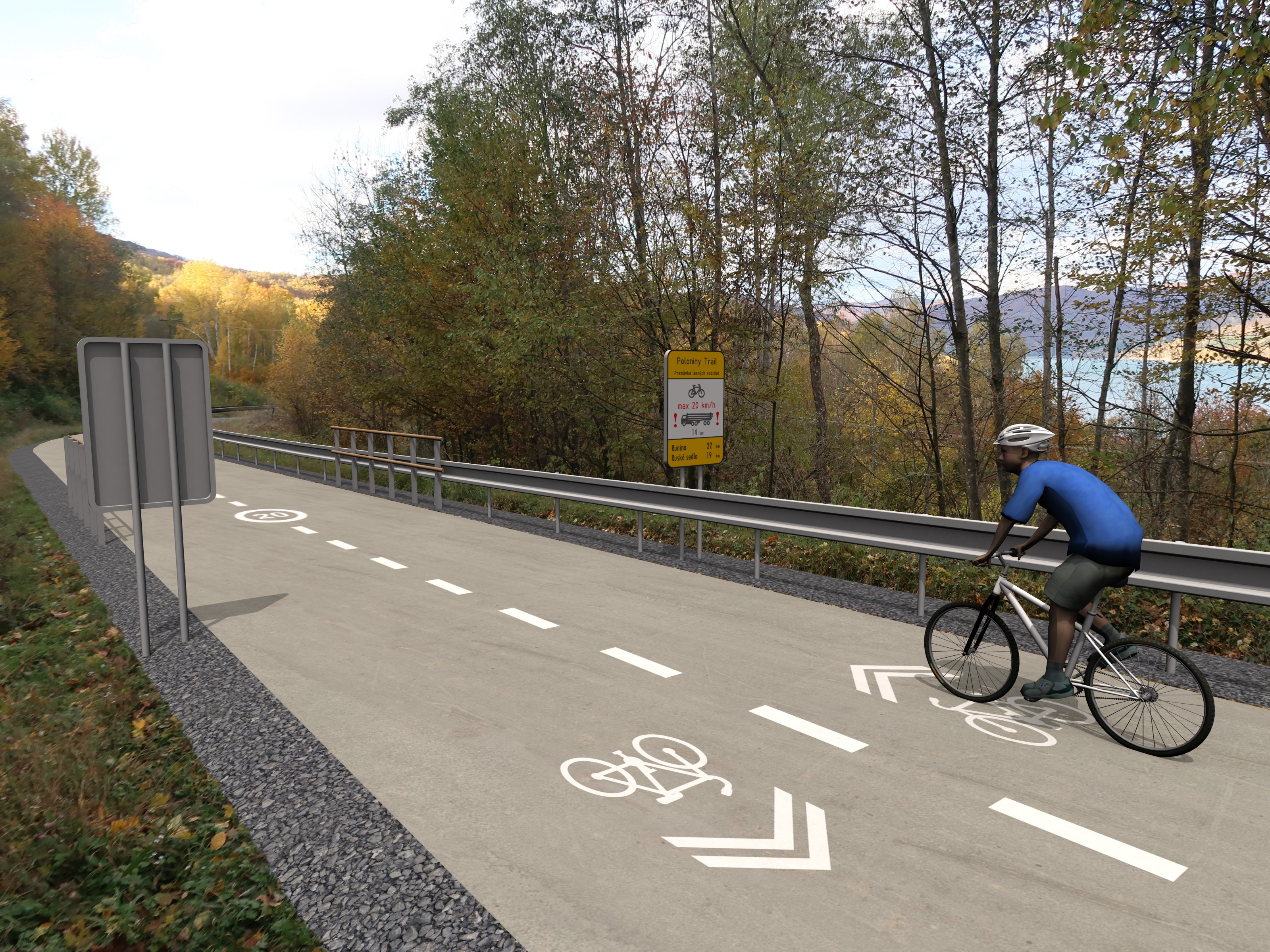 FOTO - Vizualizácia cyklotrasy Starina - Ruské