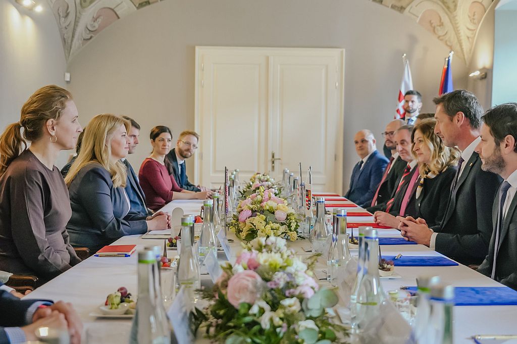 Foto: Prezidentka SR počas rokovania v IPC Prešov