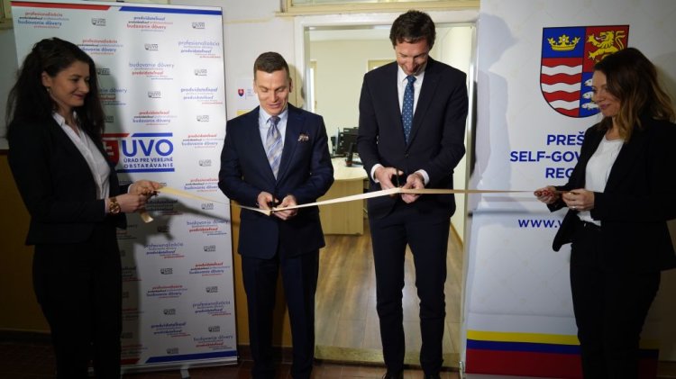 FOTO: otvorenie stáleho pracoviska ÚVO v sídle Úradu PSK v Prešove