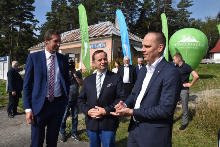 FOTO: stretnutie predsedu Prešovského samosprávneho kraja (PSK) Milana Majerského a maršálka Podkarpatského vojvodstva Wladyslawa Ortyla