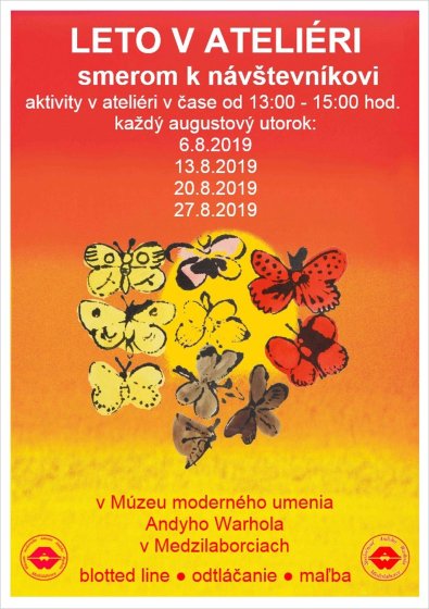 FOTO: Leták pre leto v ateliéri 2019