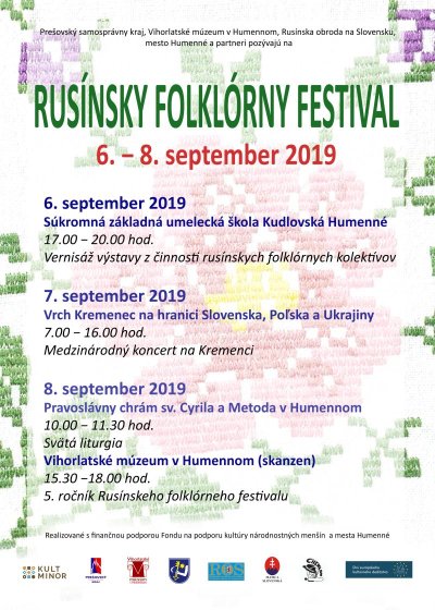 FOTO: pozvánka rusínsky folklórny festival
