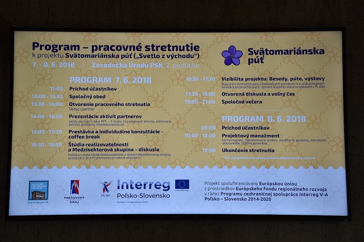 FOTO: pracovné stretnutie o projekte Svetlo z východu