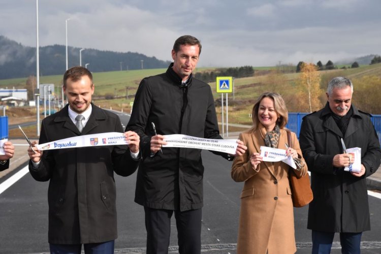FOTO: slávnostné otvorenie juhovýchodného obchvatu mesta Stará Ľubovňa