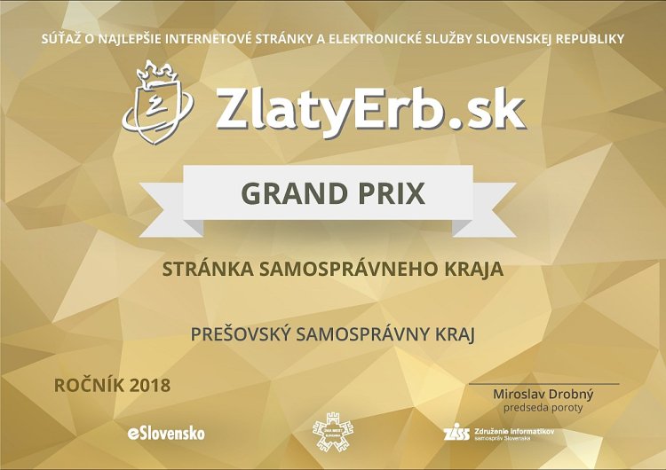 FOTO: Slávnostné vyhodnotenie a odovzdávanie cien súťaže ZlatyErb.sk 2018