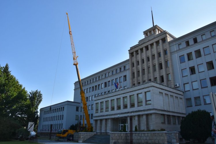 FOTO: stožiar demontáž