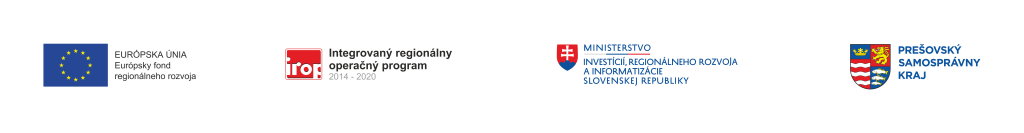 logo Európskeho fondu regionálneho rozvoja, logo irop, logo mirri, loho PSK