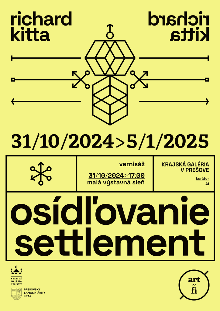 Osídľovanie (Settlement) - výstava generatívnych a interaktívnych grafických a audiovizuálnych diel Richarda Kittu - Krajská galéria v Prešove - 31.10. 2024 - 5.1.2025  