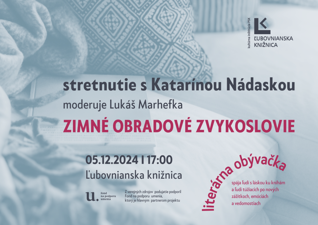 Zimné obradové zvykoslovie - stretnutie s etnologičkou Katarínou Nádaskou - Ľubovnianska knižnica v Starej Ľubovni - 5.12.2024 