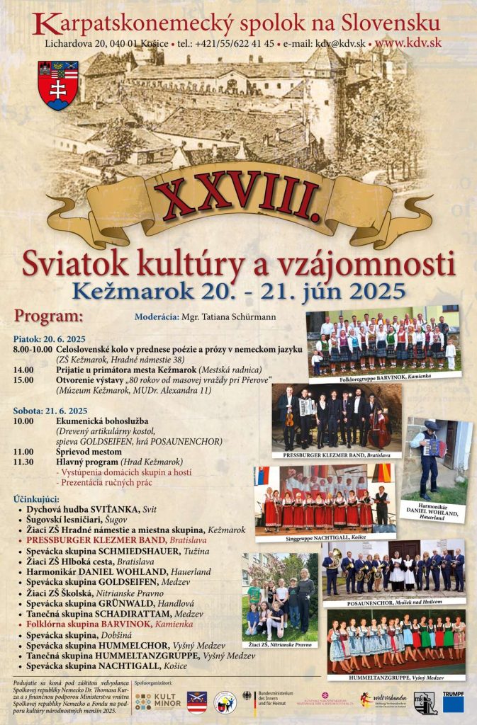 Sviatok kultúry a vzájomnosti - 20. - 21.6.2025 - Múzeum v Kežmarku