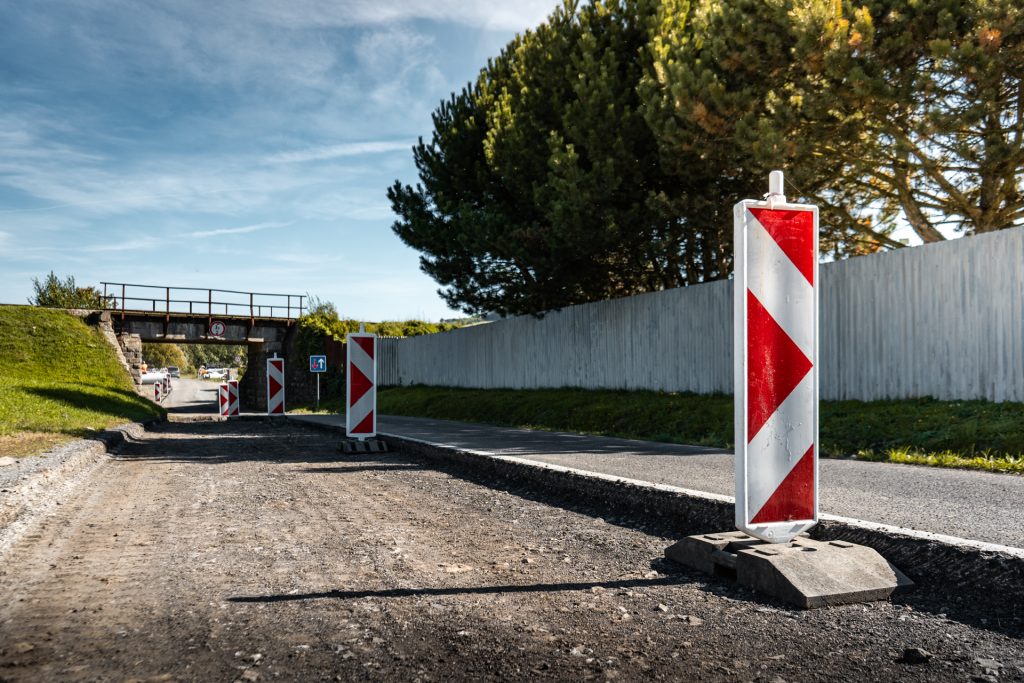 oprava cesty za obcou Soľ