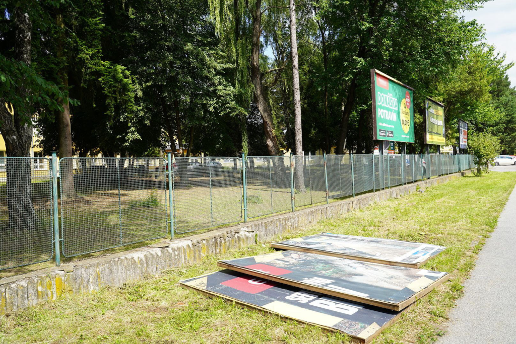 odstránené bilbordy na Volgogradsej v Prešove 