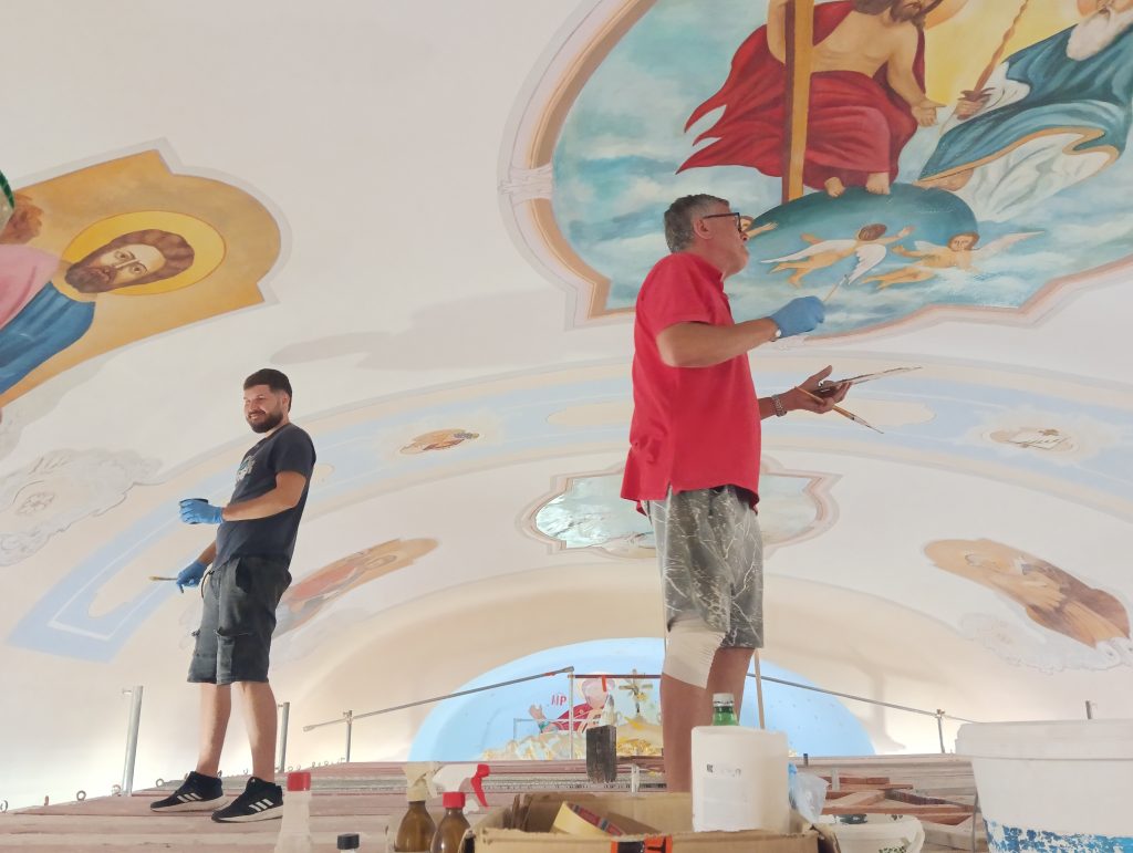 Farnosť Mlynárovce  - chrám Rovné - oprava fresiek z Výzvy Participatívny rozpočet
