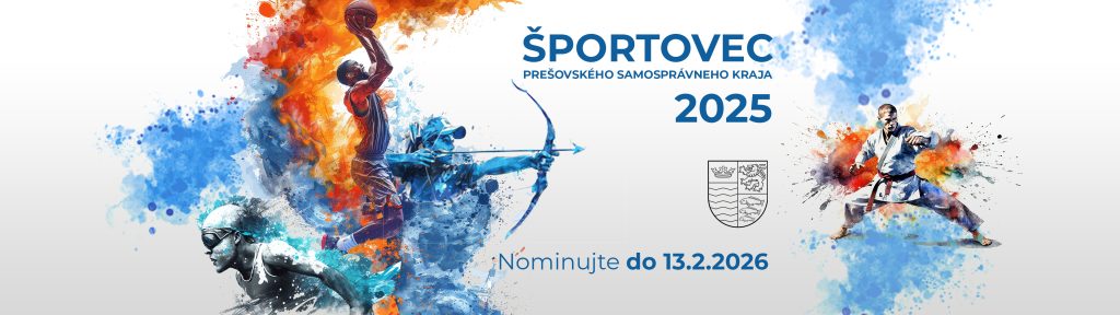 Športovec Prešovského samosprávneho kraja 2025 - Nominujte do 19.2.2026