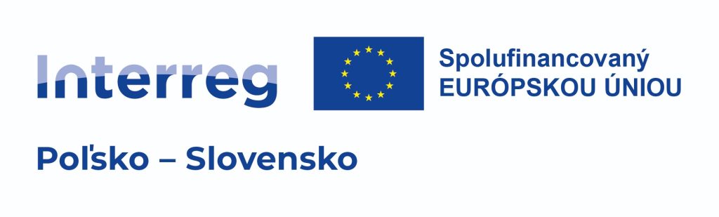 Logo programu Interreg Poľsko- Slovensko  Spolufinancovaný Európskou úniou