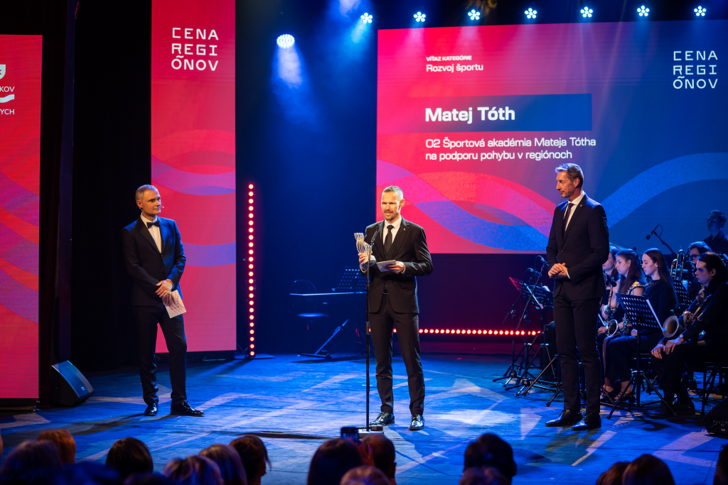 Matej Tóth ocenený si prevzal cenu