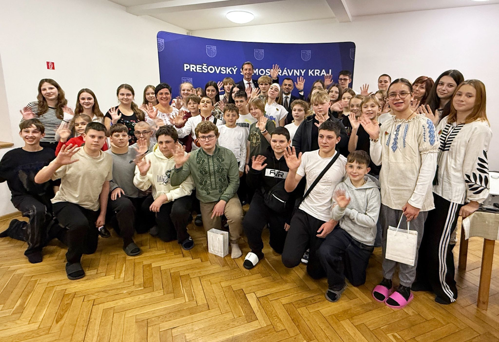 ukrajinské deti v škole v prírode