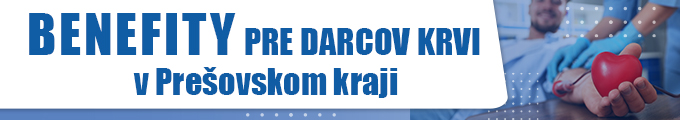 Benefity pre darcov krvi v Prešovskom kraji