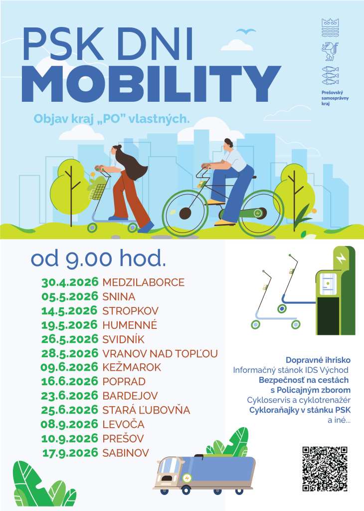 Deň mobility v PSK od 9.00 h bližšie informácie v stránke 