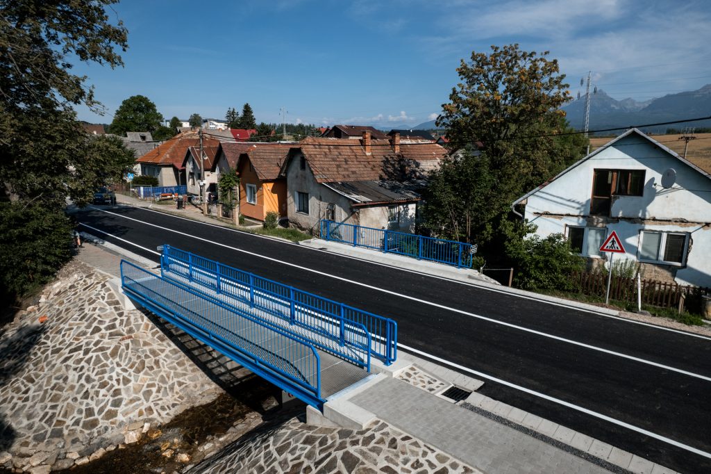 pohľad na zrekonštruovaný most zhora