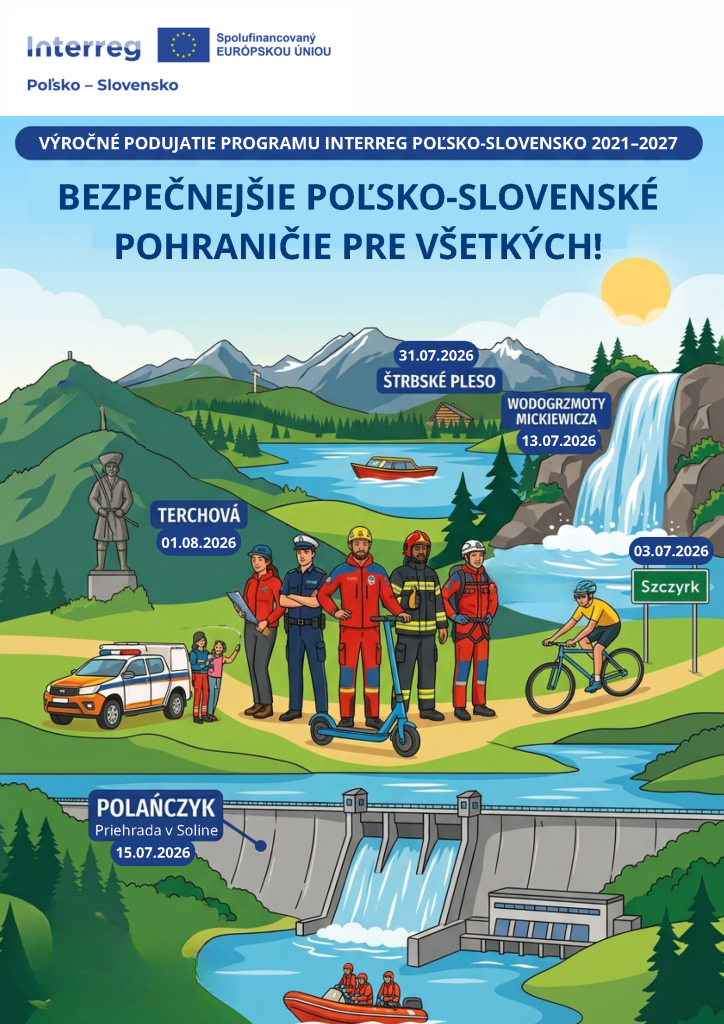 Plagát výročné podujatie programu Interreg PL-SK 2021-2027
